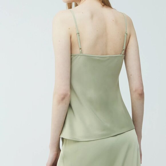 Oak + Fort V-Neck Satin Tank - Picture 6 of 8